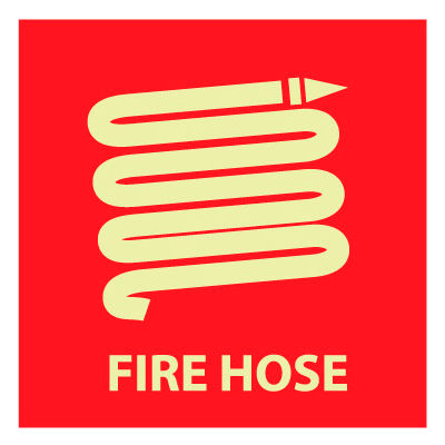 Glow Sign Rigid Plastic - Fire Hose