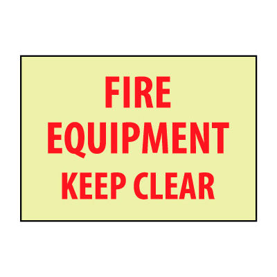 Glow Sign Vinyl - Fire Equipment