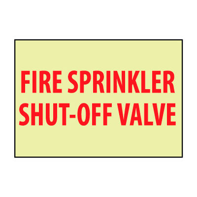 Glow Sign Rigid Plastic - Shut-Off Valve