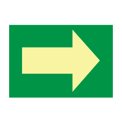 Glow Sign Vinyl - Arrow