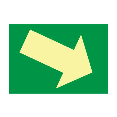Glow Sign Vinyl - Arrow Diagonal
