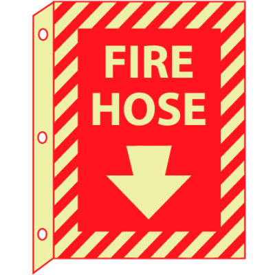 3D Glow Sign Plastic - Fire Hose