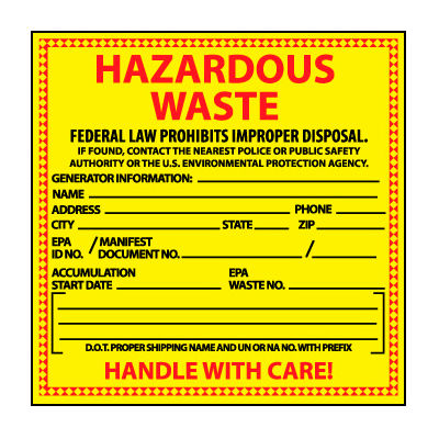 Hazardous waste requirements by state image