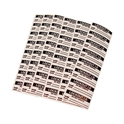 Lockout Identification Labels - Danger Do Not Remove This Lock - Pkg Qty 5