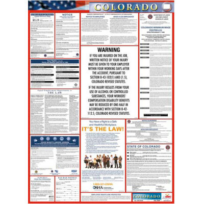 Labor Law Poster - Colorado | B172351 - GLOBALindustrial.com