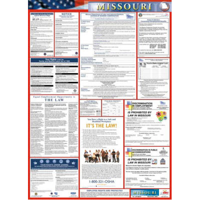Signs | Posters, Banners &amp; Scoreboards | Labor Law Poster - Missouri | B172432 ...