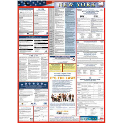 Labor Law Poster - New York | B172442 - GLOBALindustrial.com