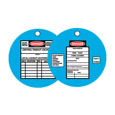 Lockout Tags - Tyvek Lockout Tag