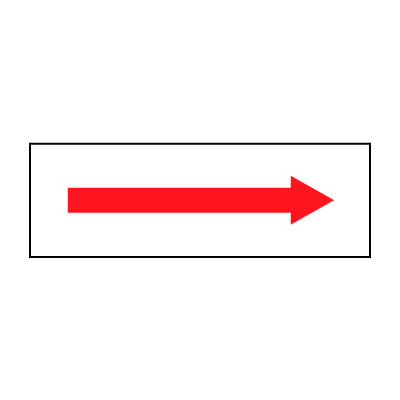 Fire Safety Sign - Arrow - Plastic