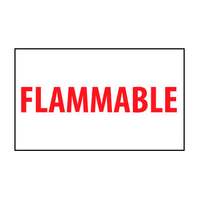 Fire Safety Sign - Flammable - Vinyl