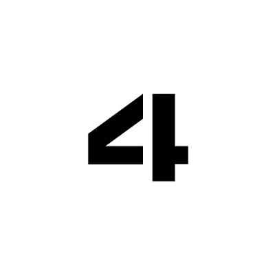 Individual Character Stencil 4" - Number 4