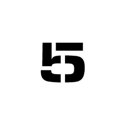 Individual Character Stencil 4" - Number 5