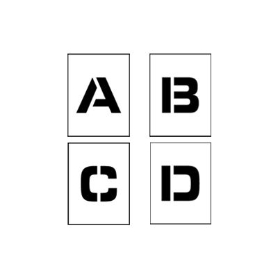 Individual Character Stencil 12" - Letter Set A-Z
