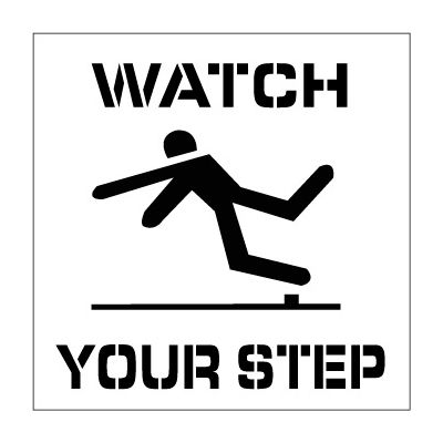 Plant Marking Stencil 20x20 - Watch Your Step