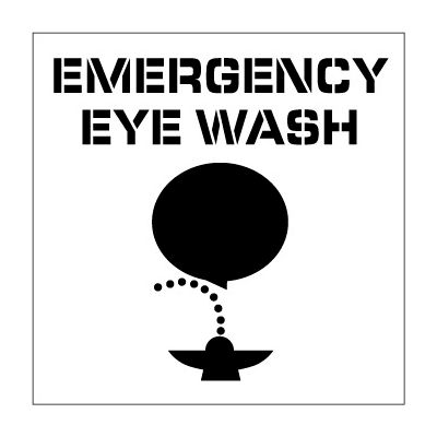 Plant Marking Stencil 20x20 - Emergency Eye Wash