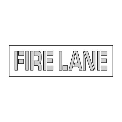 Parking Lot Stencil 61x8 - Fire Lane