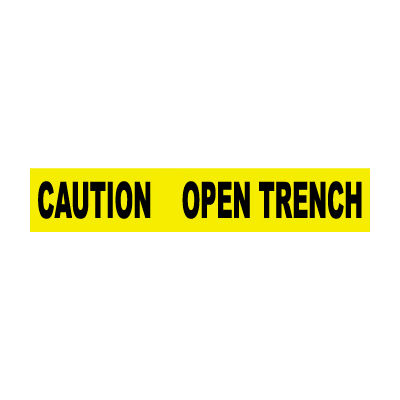 Printed Barricade Tape - Caution Open Trench