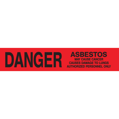 Printed Barricade Tape - Danger Asbestos Hazard