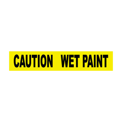 Printed Barricade Tape - Caution Wet Paint