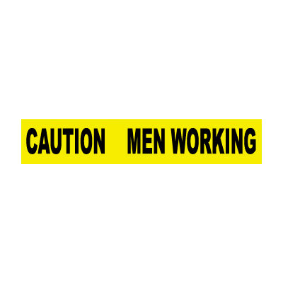 Printed Barricade Tape - Caution Men Working