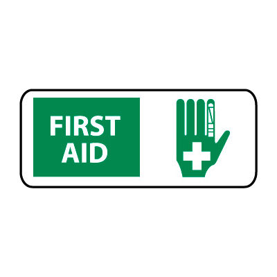 Pictorial OSHA Sign - Plastic - First Aid