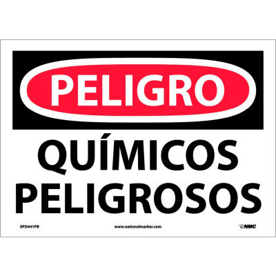 Spanish Vinyl Sign - Peligro Quimicos Peligrosos