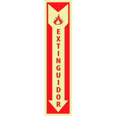 Glow Sign Rigid Plastic - Fire Extiguidor