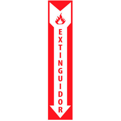 Fire Safety Sign - Spanish - Extinguidor - Plastic