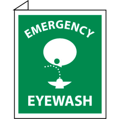 Facility Flange Sign - Emergency Eye Wash