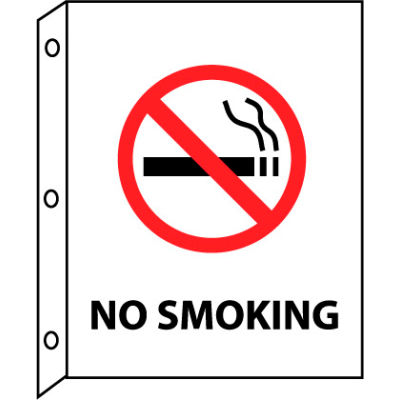 Fire Flange Sign - No Smoking