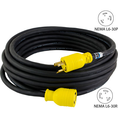 Conntek RUL630PR-025 NEMA L6-30 Locking All Weather Cord Set, 25'