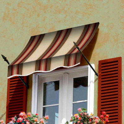 Awntech NO43-8BRTER, Spear Arm Awning 8-3/8'W x 4-11/16'H x 2-11/16'D Brown/Terra Cotta