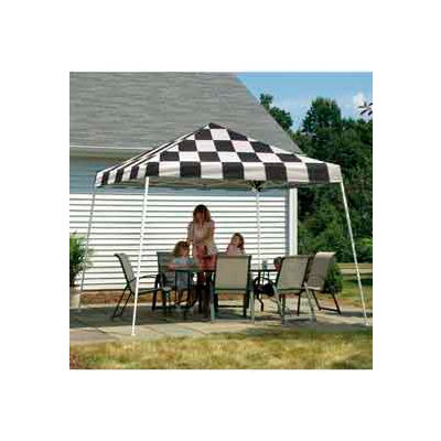 12x12 Slant Leg Pop Up Canopy - Checked Flag Cover