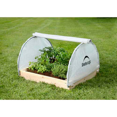ShelterLogic, 70617, GrowIt® Backyard Raised Bed Greenhouse- Round Style 4 ft.x4 ft.x1-7/8 ft.