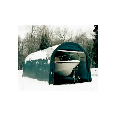 12x20x8 Round Style Shelter - Green