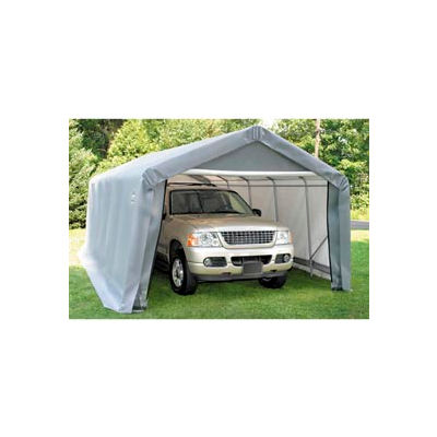 10x16x8 Peak Style Shelter - Grey