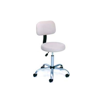 Boss Medical Stool with Backrest - Vinyl - Beige