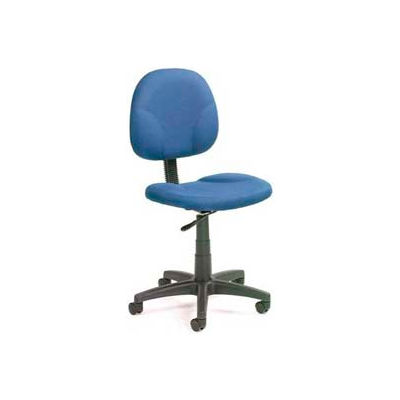 Boss Office Task Chair - Fabric - Mid Back - Blue