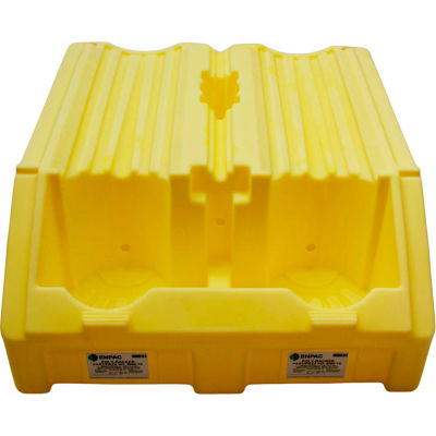 ENPAC® Poly-Racker Double Drum Rack for 55 Gallon Drums - Yellow