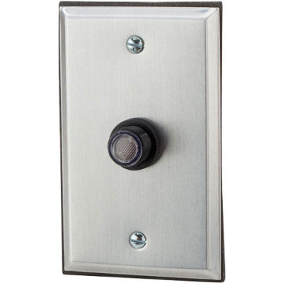 NSI TORK® 3010 Photocontrol Button Flush Mount w/Plate, On 1-5fc/Off 3-15fc, 9"Leads, 120V