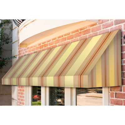 Awntech CN32-8GCK, Window/Entry Awning 8' 4-1/2" W x 2'D x 3' 8"H Gray/Cream