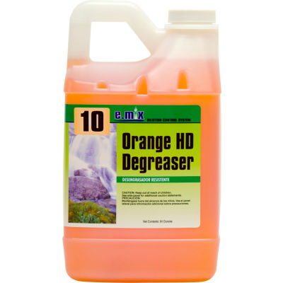 #10 e.mix Orange Degreaser, 64oz. Bottle, 4 Bottles
