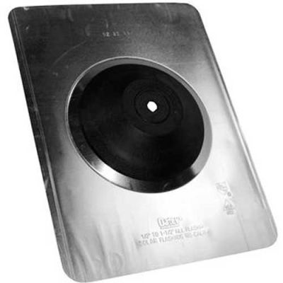 Oatey 12802 Aurora 1/2" -1-1/2" No-Calk Solar Flashings Galvanized 9-1/2"L X 12-1/2"W Base - Pkg Qty 12