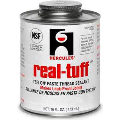 Hercules 15605 Real Tuff Thread Sealant- Display Pack, Plastic Tube (4 Trays) 2 oz. - Pkg Qty 48