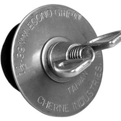 Cherne 273358 5" Stainless Steel Econ-O-Grip Plug 1 PSI, 2FT