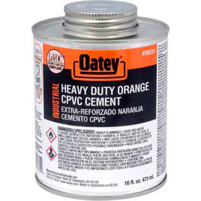 Oatey EP42 CPVC HD Orange Industrial Cement 32 oz. - Pkg Qty 12