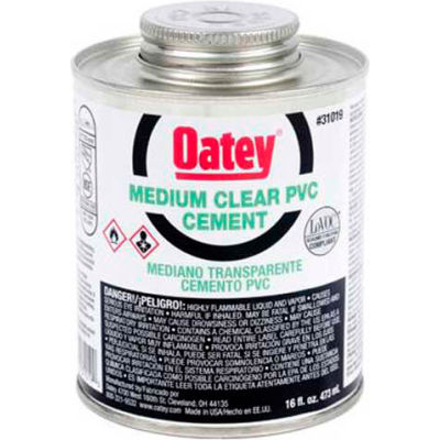 Oatey 31020 PVC Medium Clear Cement 32 oz. - Pkg Qty 12