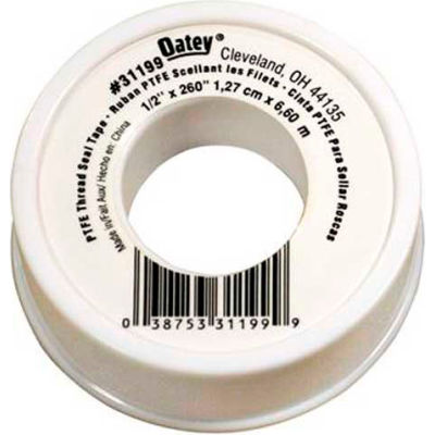 Hercules 31212 White General Purpose Thread Seal Tape With PTFE 3/4" x 260" - Pkg Qty 144