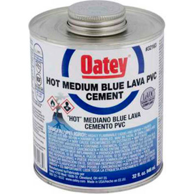 Oatey 32161 PVC Blue Lava Hot Cement 8 oz. - Pkg Qty 24