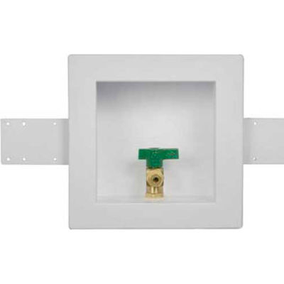 Oatey 39156 Ice Maker Outlet Box 1/4 Turn, Brass Ball Valve Low Lead, Copper Sweat - Pkg Qty 6